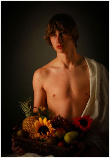 05 Boy With Basket Of Fruit